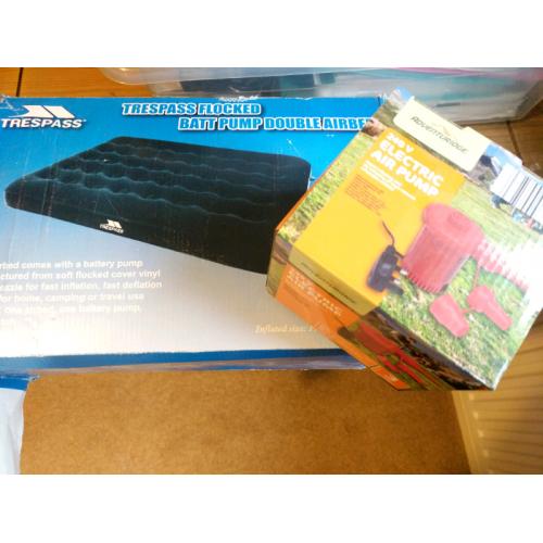 Trespass flocked double air bed