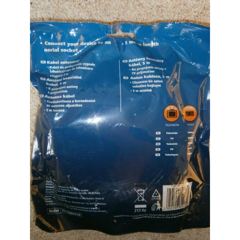 Tesco 5 Metre Aerial Lead