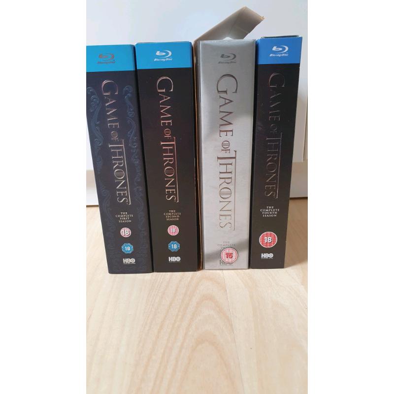 Game of Thrones Season 1, 2, 3 & 4 (blu ray)