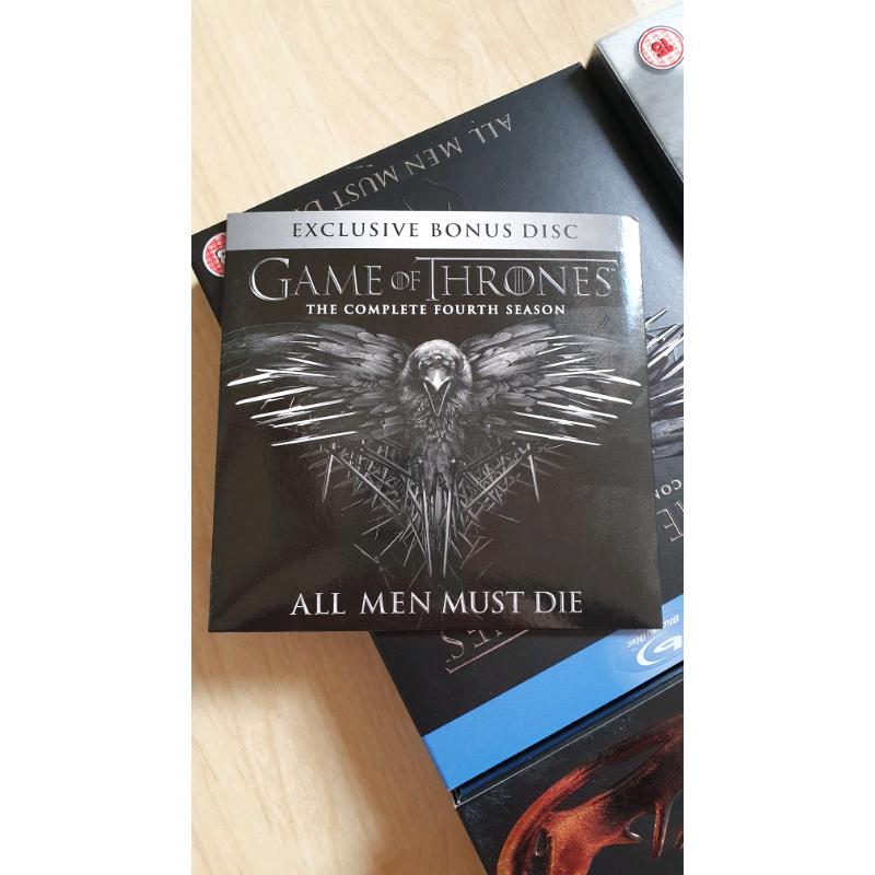 Game of Thrones Season 1, 2, 3 & 4 (blu ray)