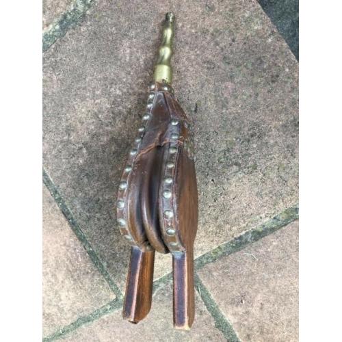 Antique fireplace bellows