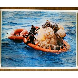 Apollo 8 set of 4 vintage picture posters & flight plan 1969 Saturn V Anders Lovell
