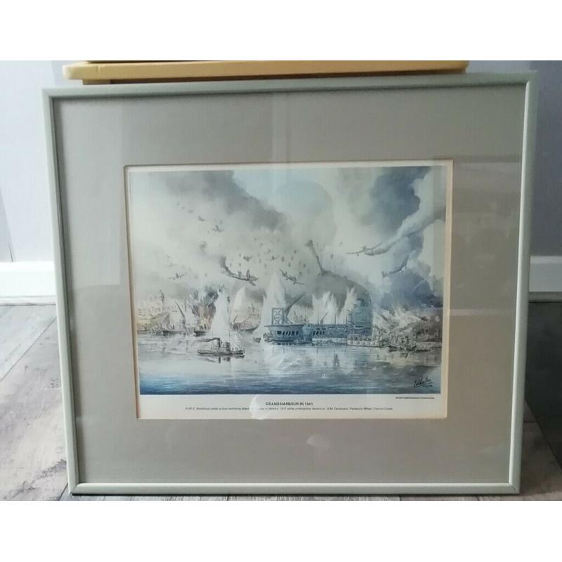 Rare print by Edwin galea circa poss 1950s 60s