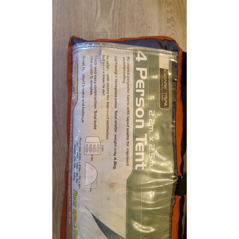 4 person tent new