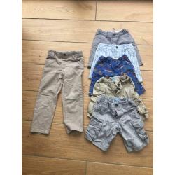 Boys trousers and shorts age 3-4