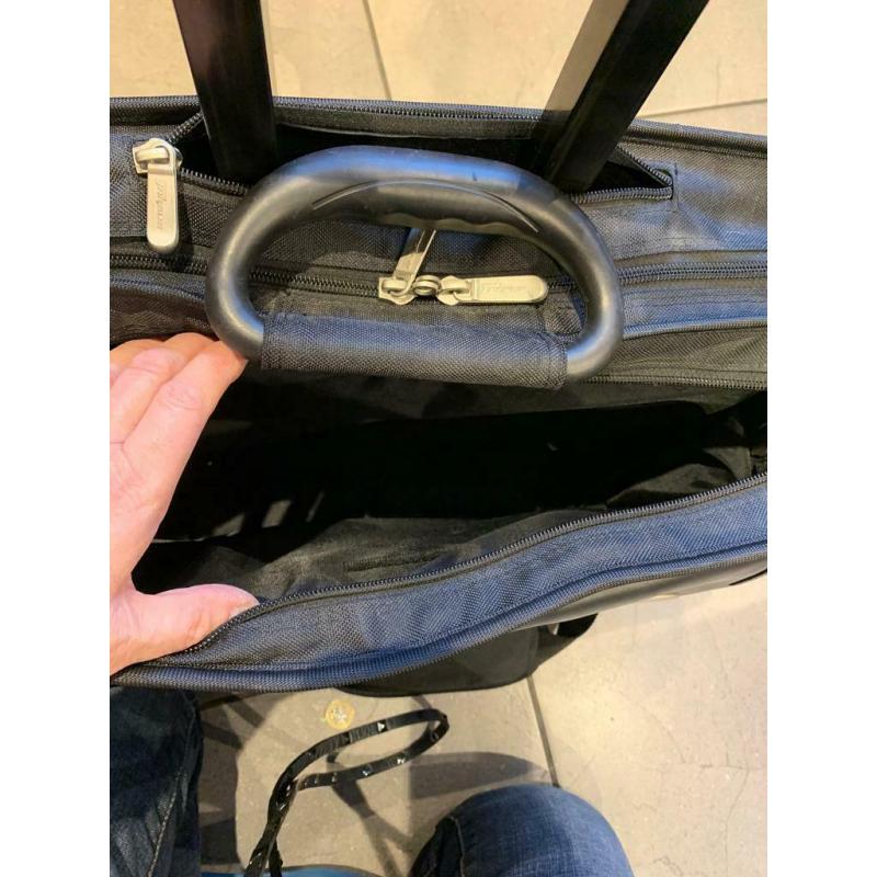 Targus wheeled briefcase with hidden handle.