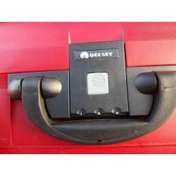 Delsey Hard shell Suitcase in Red With Combination lock