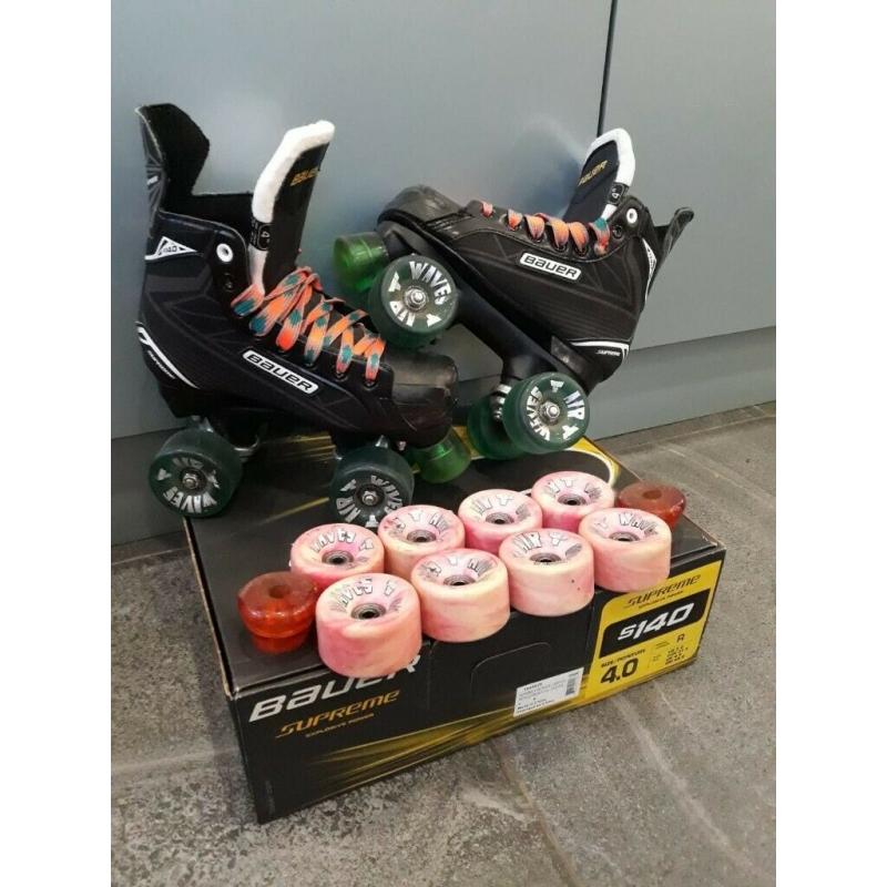 Bauer Supreme quad rollerskates