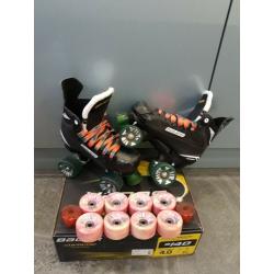 Bauer Supreme quad rollerskates