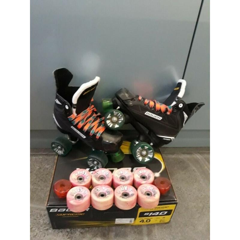 Bauer Supreme quad rollerskates