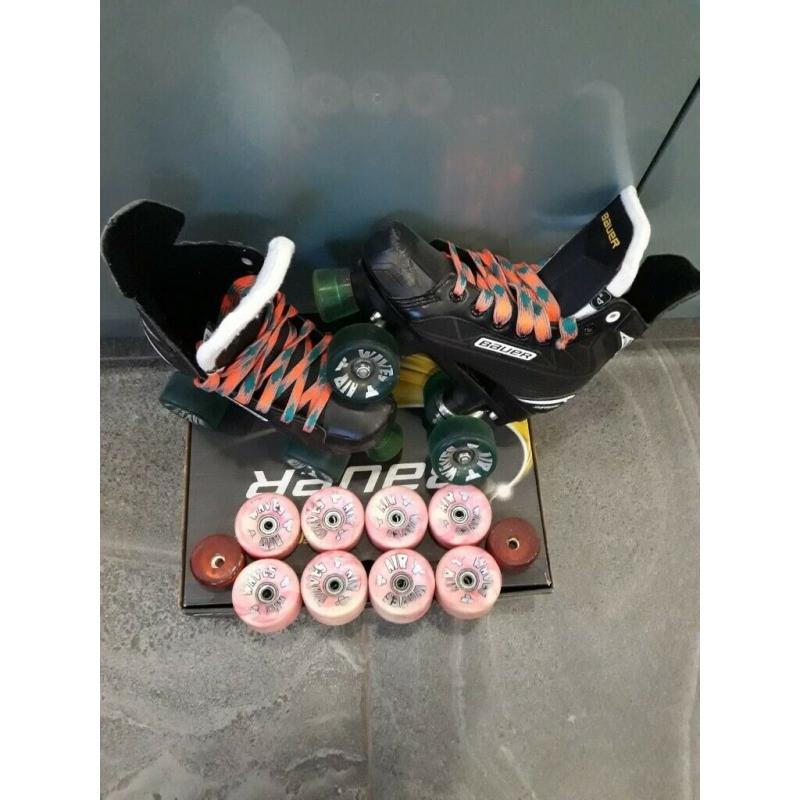 Bauer Supreme quad rollerskates