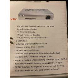 Eagle Internet Satellite Receiver new in box LINUX 250mhz MPEG2 IBM processor