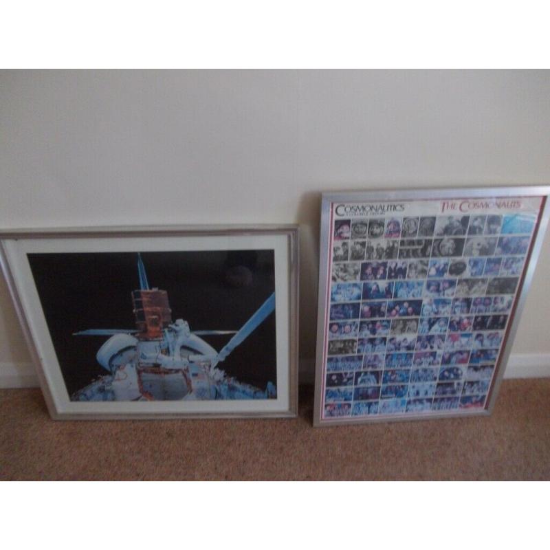 Two space pictures good condition