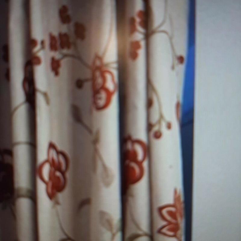 Fully lined 100 % cotton curtains