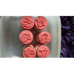 Wooden animal stamps unused