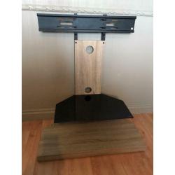TV stand with glass shelf