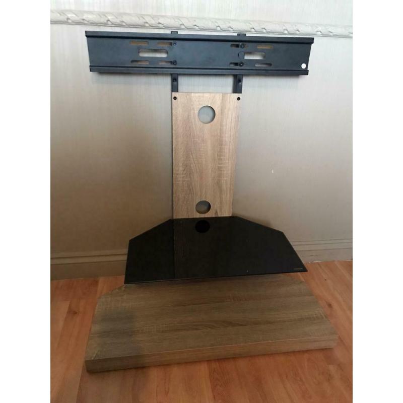 TV stand with glass shelf