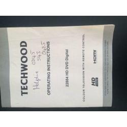 Techwood 22nch Tv & DVD player