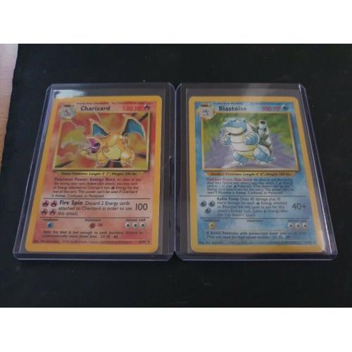 Base SetUnlimited Charizard & Blastoise Pokemon Cards
