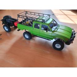 Rc crawler rc4wd tf2 lwb rtr with alloy trailer vgc as new not used