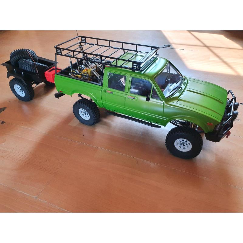 Rc crawler rc4wd tf2 lwb rtr with alloy trailer vgc as new not used
