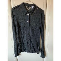Blouse (Grey lace)