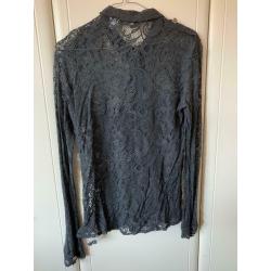 Blouse (Grey lace)