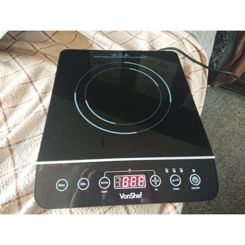 DIGITAL ELECTRIC INDUCTION HOB TOUCH CONTROL PORTABLE LED HOTPLATE