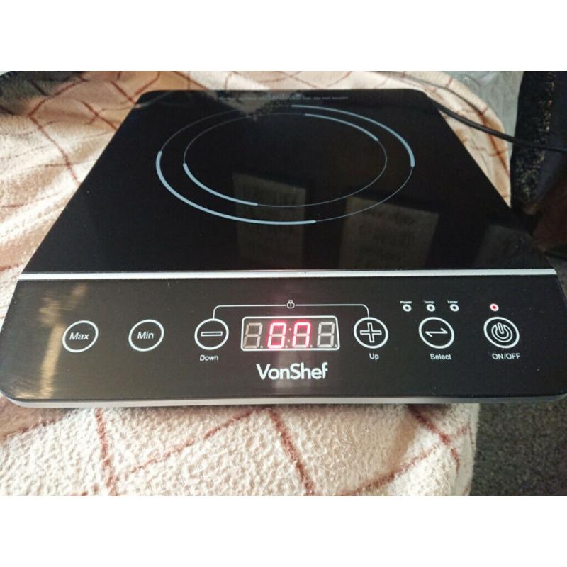 DIGITAL ELECTRIC INDUCTION HOB TOUCH CONTROL PORTABLE LED HOTPLATE