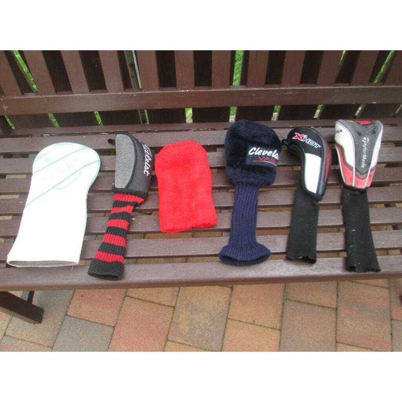 6x Golf Wood Headcovers ?5 Each