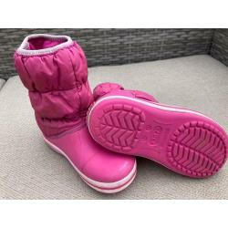 Girls Pink Croc Wellies c11