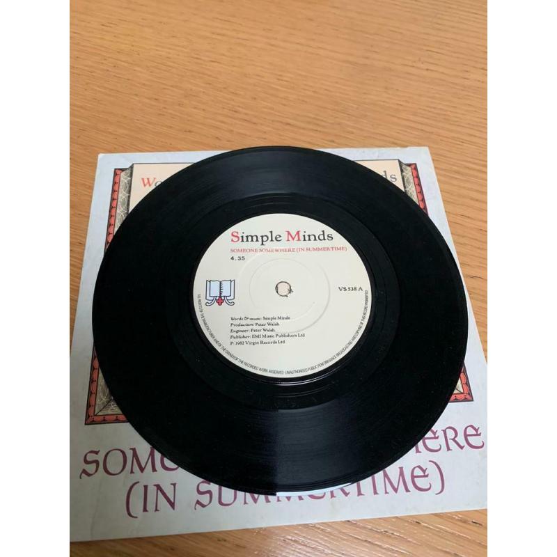 Simple Minds Someone Somewhere in Summertime 7? Vinyl Record