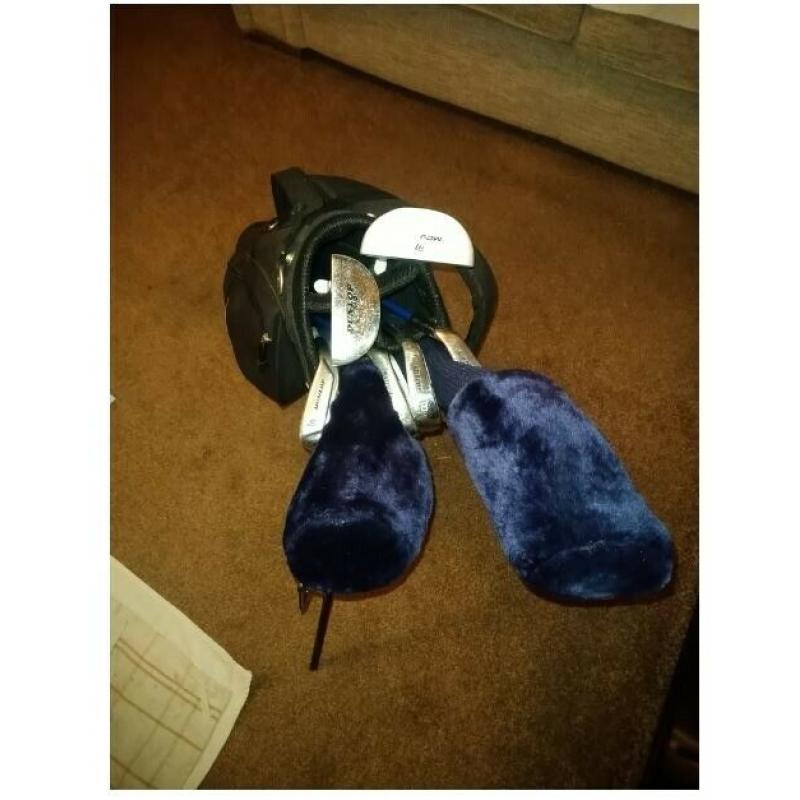 REDUCED PRICE Junior Golf Clubs and Stand Bag For Sale