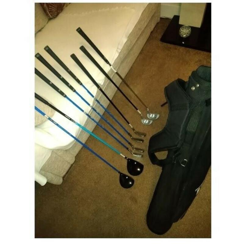 REDUCED PRICE Junior Golf Clubs and Stand Bag For Sale