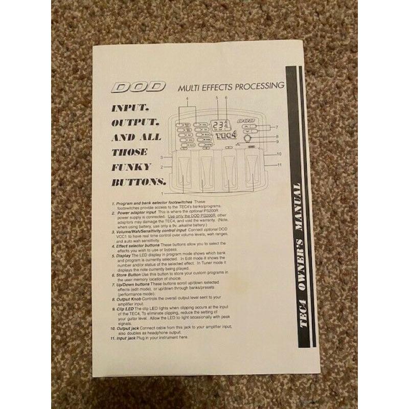 DOD Tec Series Multi Effect Processor