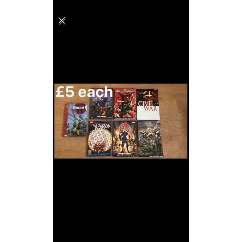 Marvel graphic novels ?5 each no offers or deals collection only gorleston