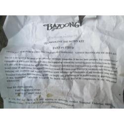 Bazoong trampoline tie down kit