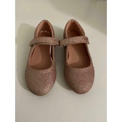 Next size 11 sparkly pink glitter shoes