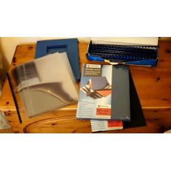 Rexel CB3000 Compact A4 Comb Binding Machine with accessories.