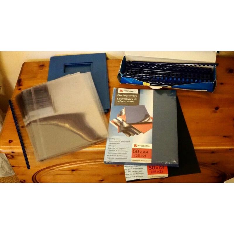 Rexel CB3000 Compact A4 Comb Binding Machine with accessories.
