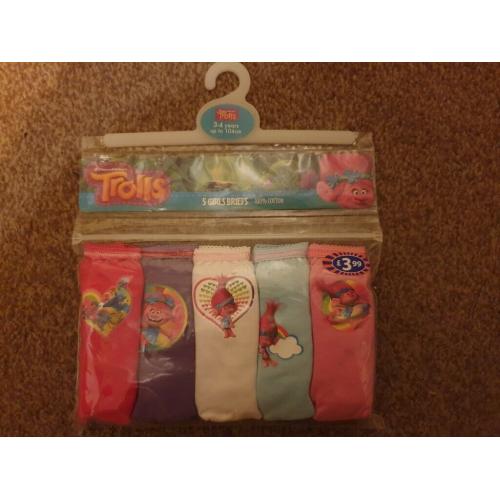 3-4 years Troll knickers brand new